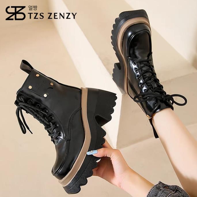 Tzs Zenzy Alexandra Boots Korea Designed - Sepatu Boot Fashion Wanita