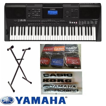 TERLARIS Keyboard Yamaha PSR E 453 + Stand X + Tas Yamaha + Cover