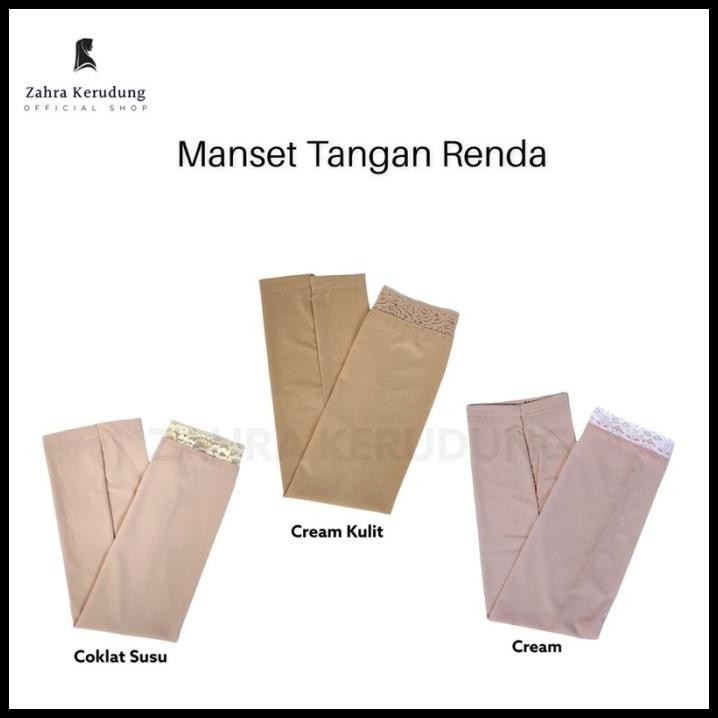 Ready Premium Manset Tangan Renda Manset Lengan Muslim Wanita Hijab Best Seller