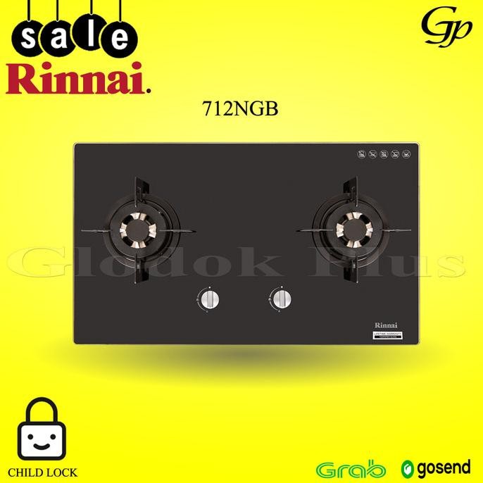 Rinnai Rb712Ngb Kompor Tanam Gas Rb 712N Gb Rinai Rb 712 N Gb 2 Tungku