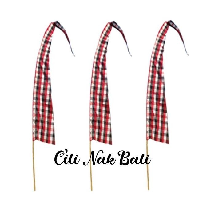 TERBARU Umbul umbul Bali Murah Kotak Poleng 6-7m HOT SALE