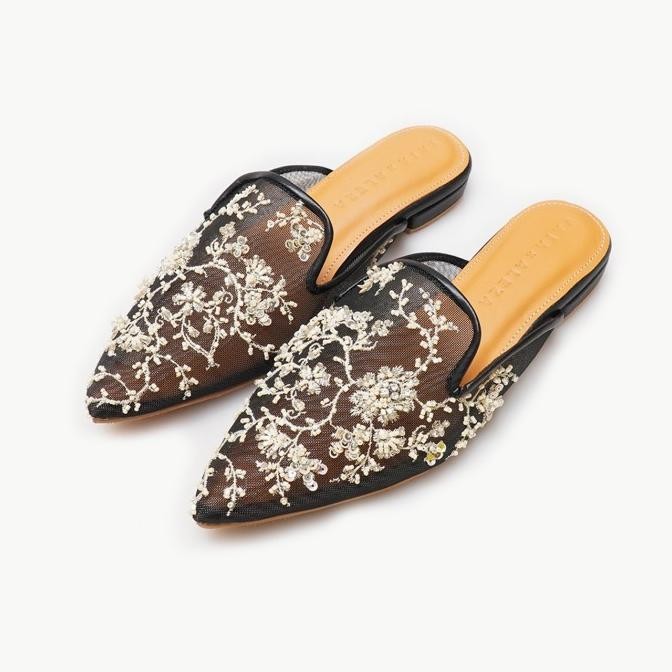 Vaia X Aleza Sepatu Sandal Wanita Inara Black 2 Cm