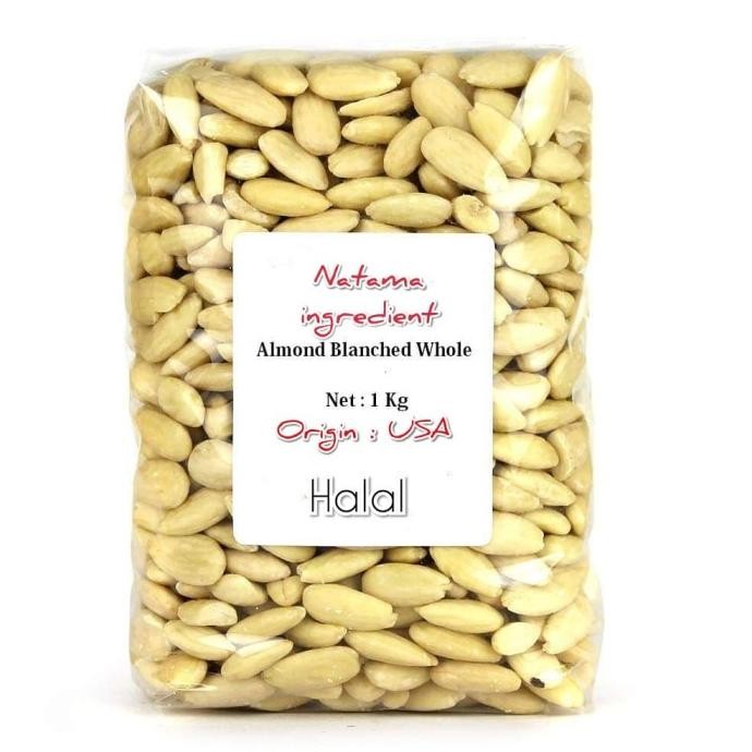 

almond blanched whole - 1 kg./ almond kupas mentah termurah