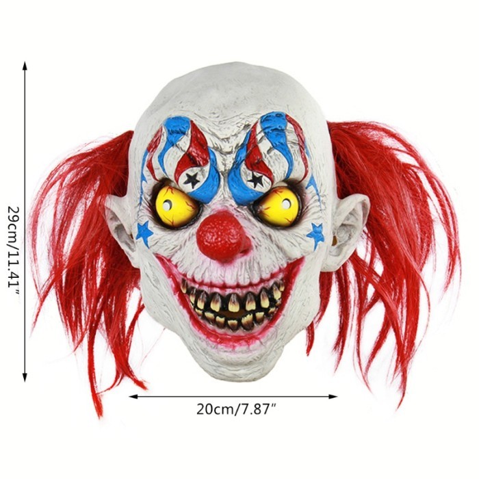 ] Zzz Topeng Badut Sirkus Seram Untuk Cosplay / Halloween