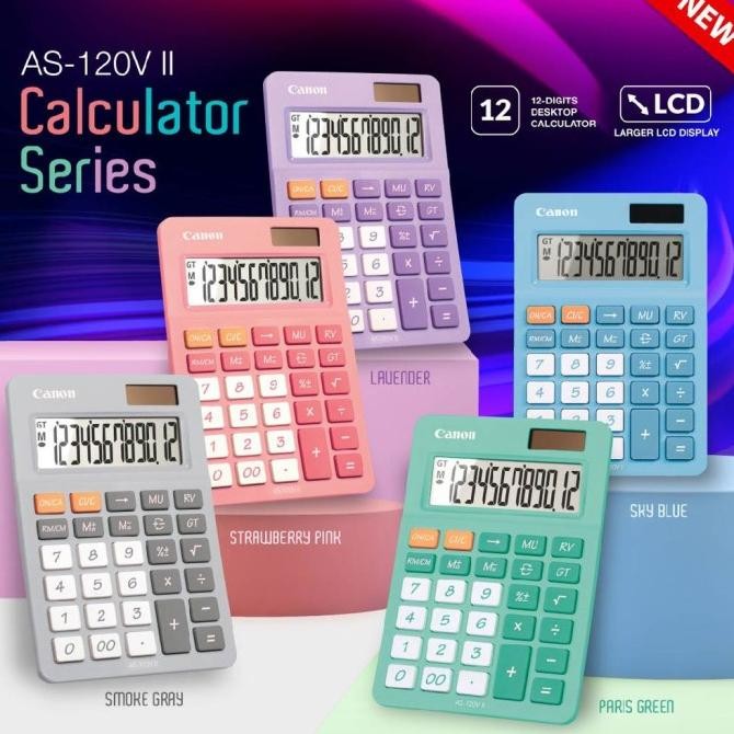 

sa-324 Canon desktop calculator kalkulator AS 120V II ASA HB Terlaris