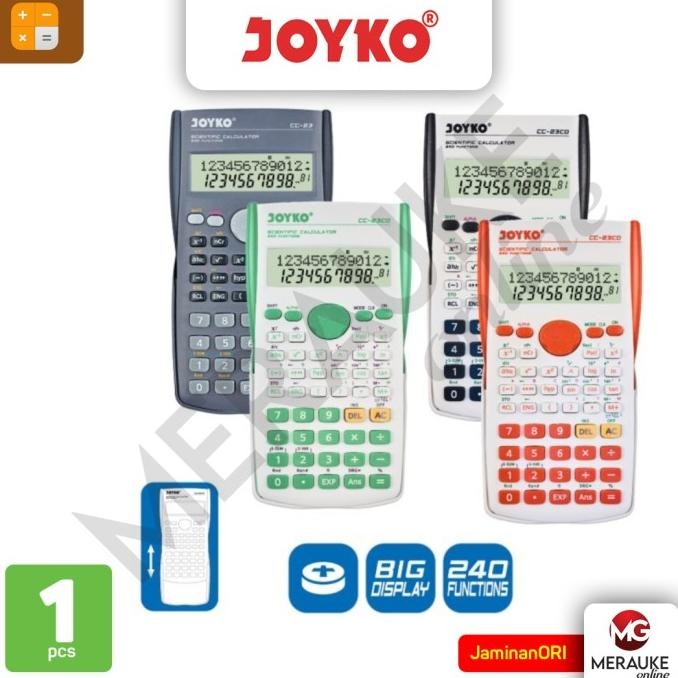 

dfg-88 JOYKO Kalkulator / Calculator Scientific CC-23CO 240 Functions Termurah