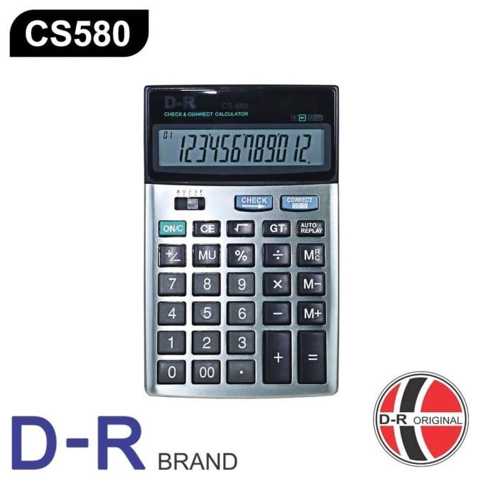 

hj-54 Kalkulator D-R CS580 (12 Digit) Hemat