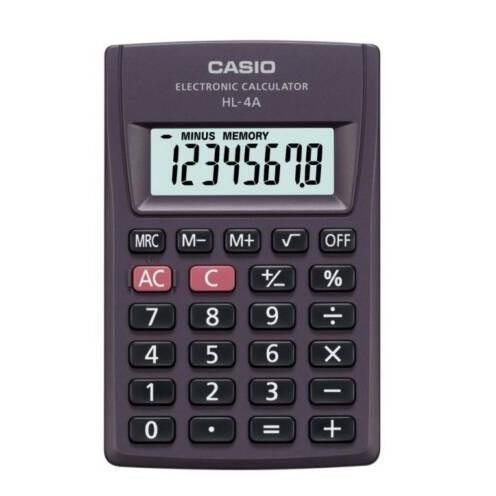 

rwe-45 Calculator CASIO HL-4A - Kalkulator Kecil/Saku Original