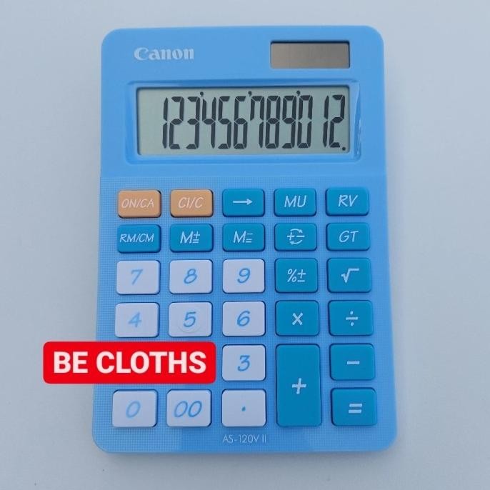 

io-98 Canon AS-120V II kalkulator desktop stylist colorful AS-120V AS 120 V Terlaris