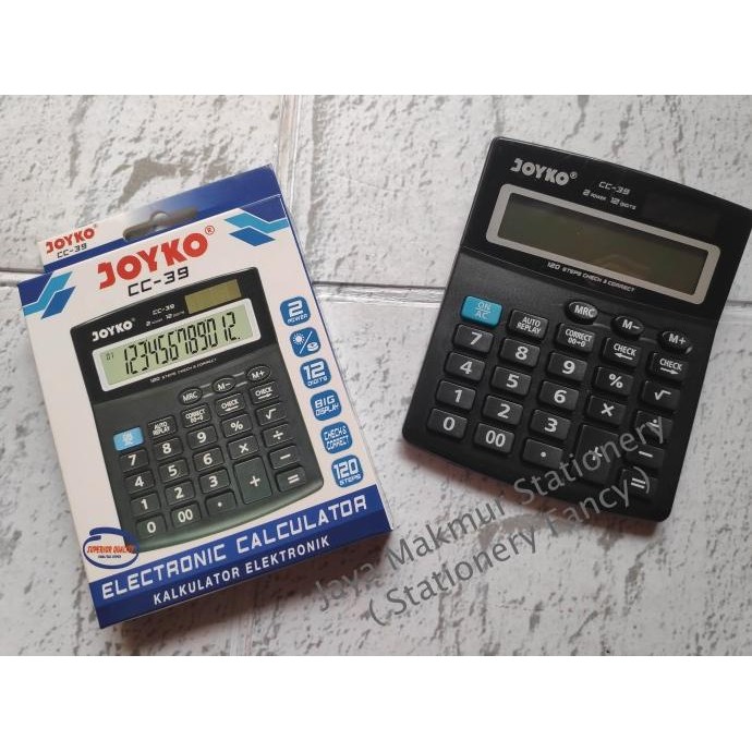 

we-12 Kalkulator / Calculator Joyko 12 Digits Check Correct CC-39 Sale
