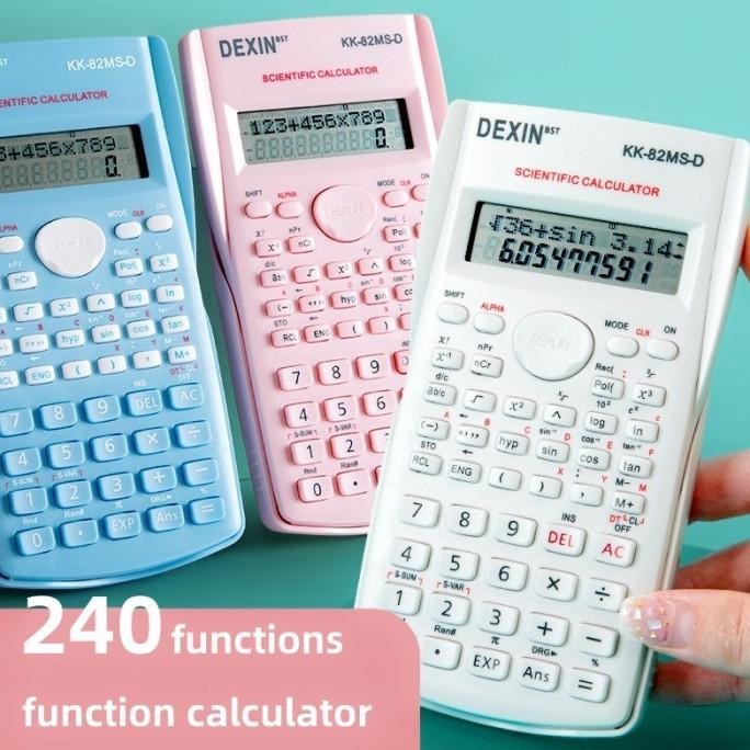 

DWL-49 Kalkulator Scientific 82MS 350MS Calculator Sin Cos Tan 240+ fungsi Premium