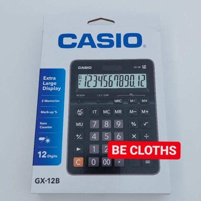 

XCT-2328 Casio GX-12B Calculator - Desktop Kalkulator Meja Office GX 12B Sale