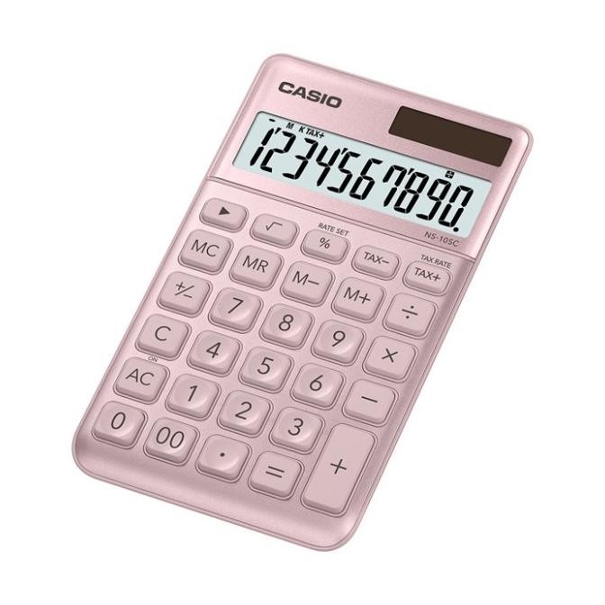 

FUZ-611 Casio NS-10SC Kalkulator Mobile Desktop 10 Digits Colourfull NS10SC Viral