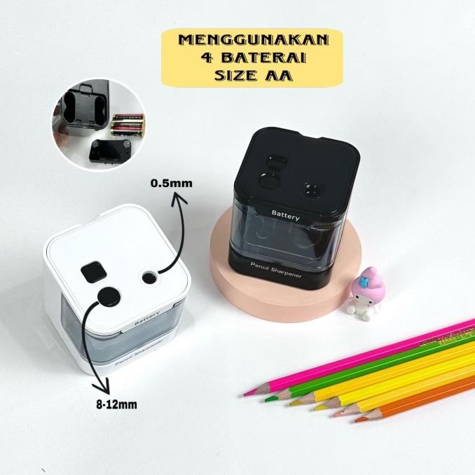 

BOS Rautan Pensil Elektrik 2 Lubang/Electric Pencil Sharpener LFS