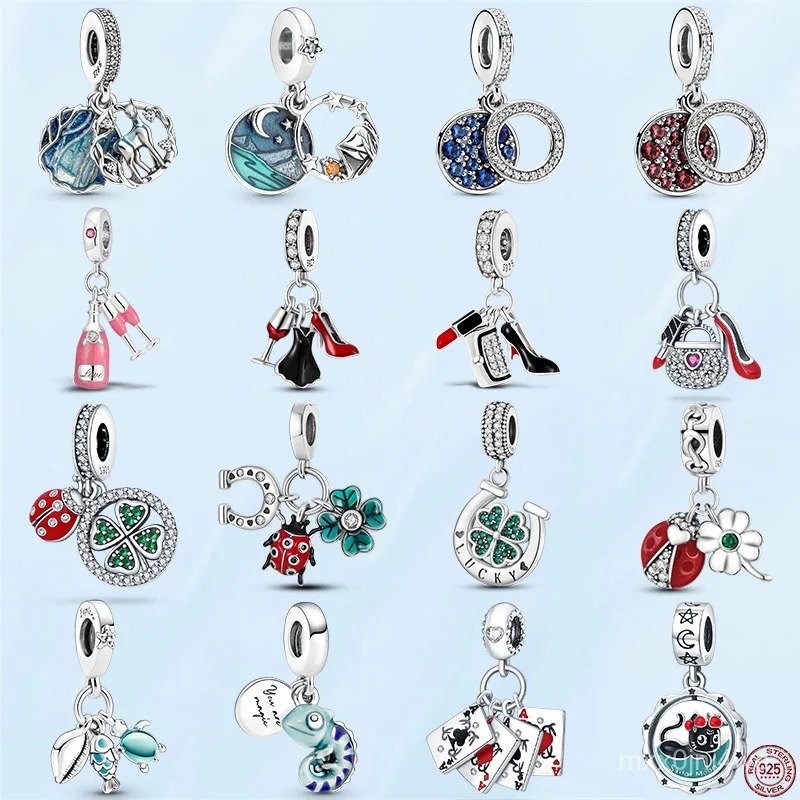 2023 Hot Sale 925 Silver Snape Doe Patronus Dangle Charm Beads Fit Original Pandora Bracelet Pendant