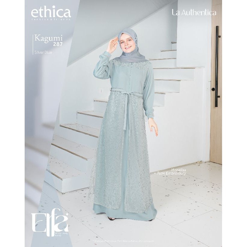 Gamis Ethica KAGUMI 287 | Model Baju Gamis Terbaru Lebaran 2025 | Dress Lebaran 2025