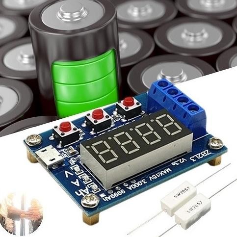populer] Battery Capacity Meter Discharge Tester li-ion Alat Tester Kapasitas
