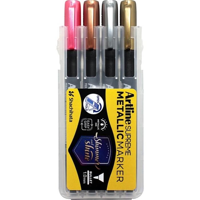 

Spidol Artline Permanent Supreme Metallic Colour Epf790 @4Pcs Original