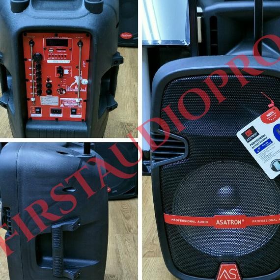 Speaker Portable Wireless Meeting Asatron Ht-8870 ( 12 Inch )