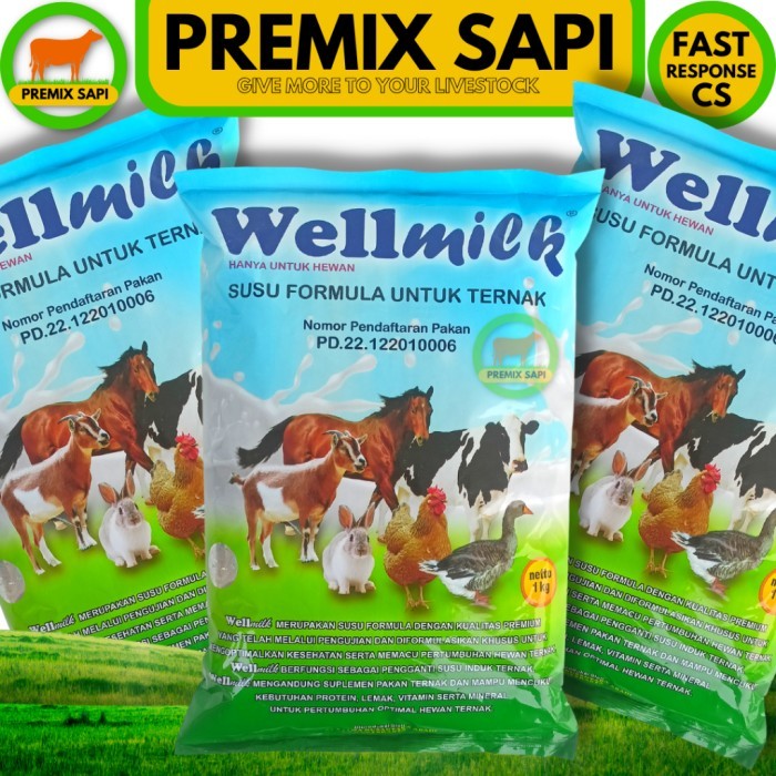 Terlaris WELLMILK SUSU TERNAK KAMBING 1 KG - Seperti Solvor Kalvolac SALE