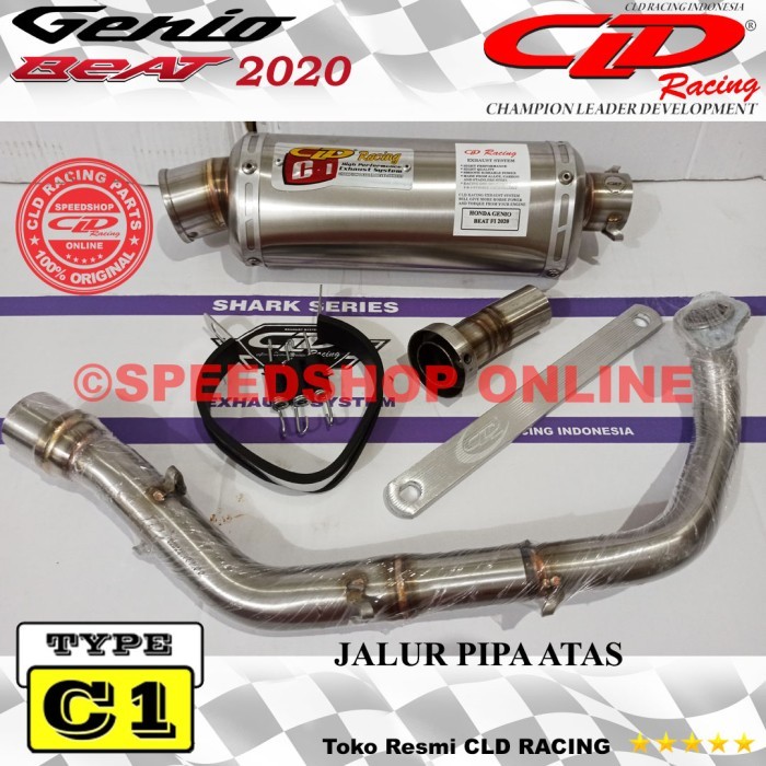 Knalpot Cld Honda Genio Beat 2020 Original Type C1 C2 C7 Bulat Oval Keren