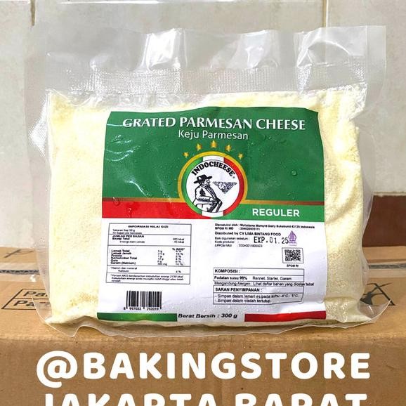 

Keju Parmesan Parut Indocheese 300Gr | Grated Cheese