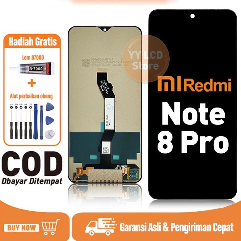 (POTONGAN HARGA) LCD Redmi Note 8 Pro Original Fullset Murah hp touchscreen For Glass Touch Screen D
