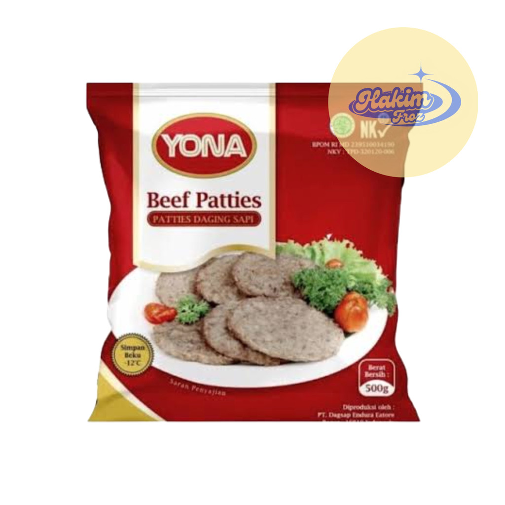 

YONA PATTIES DAGING SAPI 500 GR