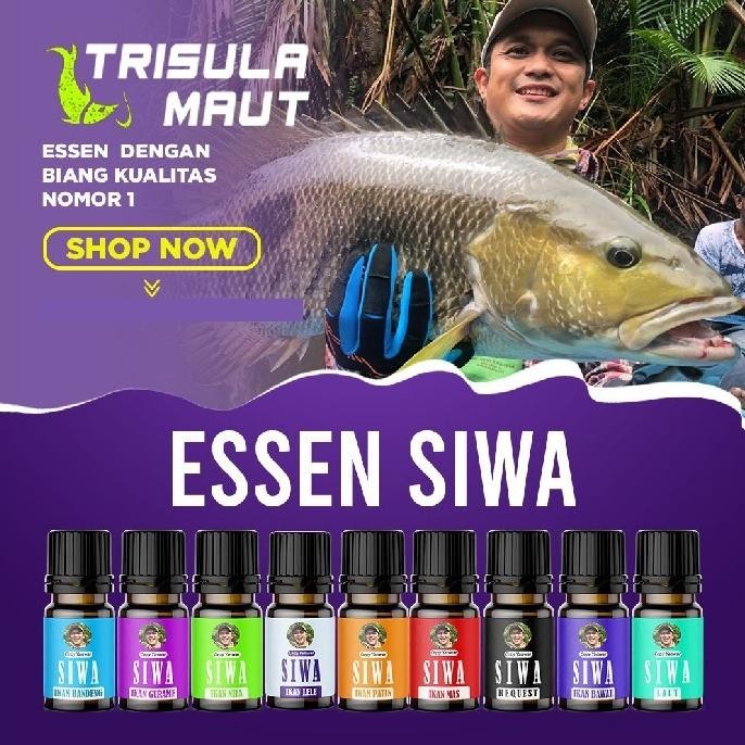 Premium Terlaris Essen Ikan Mas Babon Trisula Maut Paket Umpan Pancing Harian, Galatama 2Er-54
