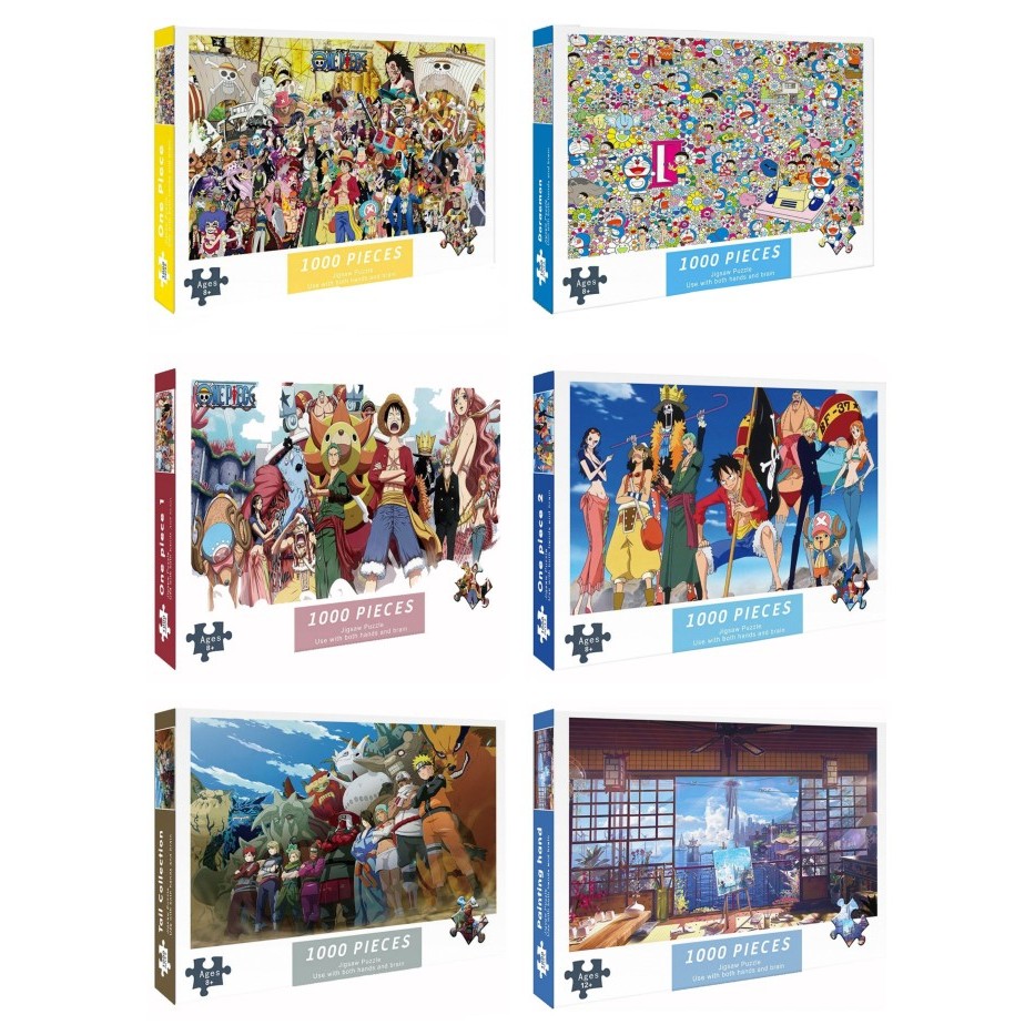 Jun - Puzzle 1000 Pcs One Piece Naruto Doraemon Jigsaw Puzzle