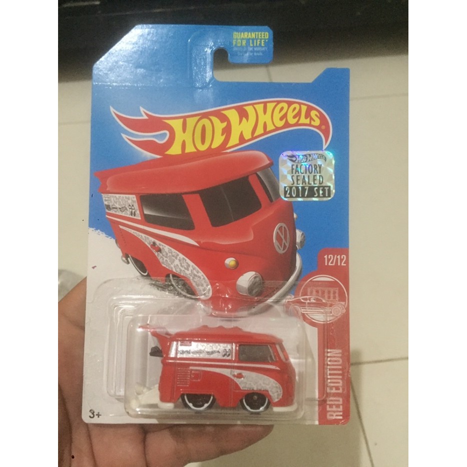 Hotwheels Kool Kombi Red Edition Us Card Factory Sealed 2017 Terbaik