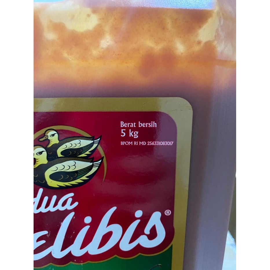 

Saus Cabe Cabai Sambal Dua Belibis Dirigen Jerigen Galon 5kg