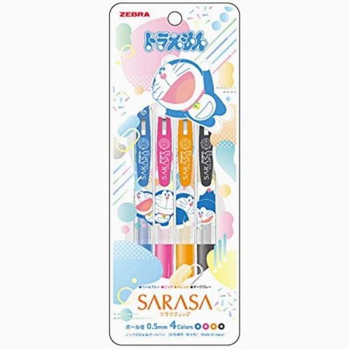 

HARGA DISC - Zebra Sarasa Doraemon 2022 Limited Edition 0.5 0.4 Gel Pen Set of 4