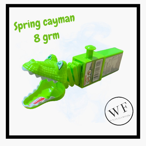 

Juqi Spring Cayman Candy / Mainan Capitan Buaya Lucu Isi Permen 8Grm