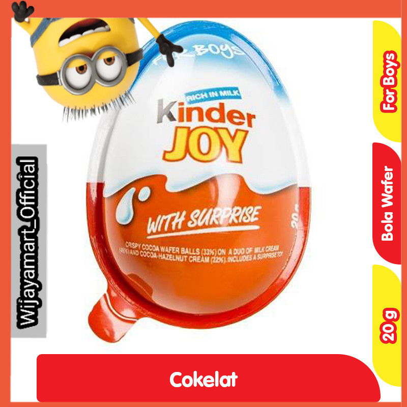 

Kinder Joy Cokelat Krispi dengan Kejutan Boys 20 g