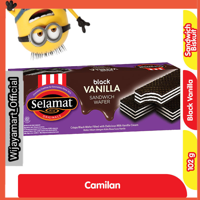 

Selamat Sandwich Wafer Black Vanilla 145 g