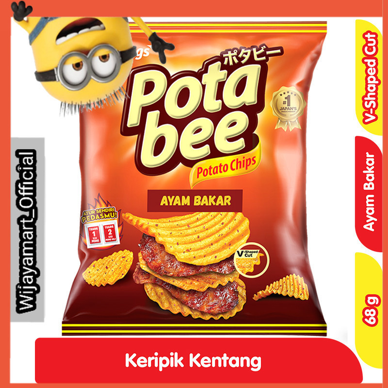 

Potabee Keripik Kentang Ayam Bakar 68 g