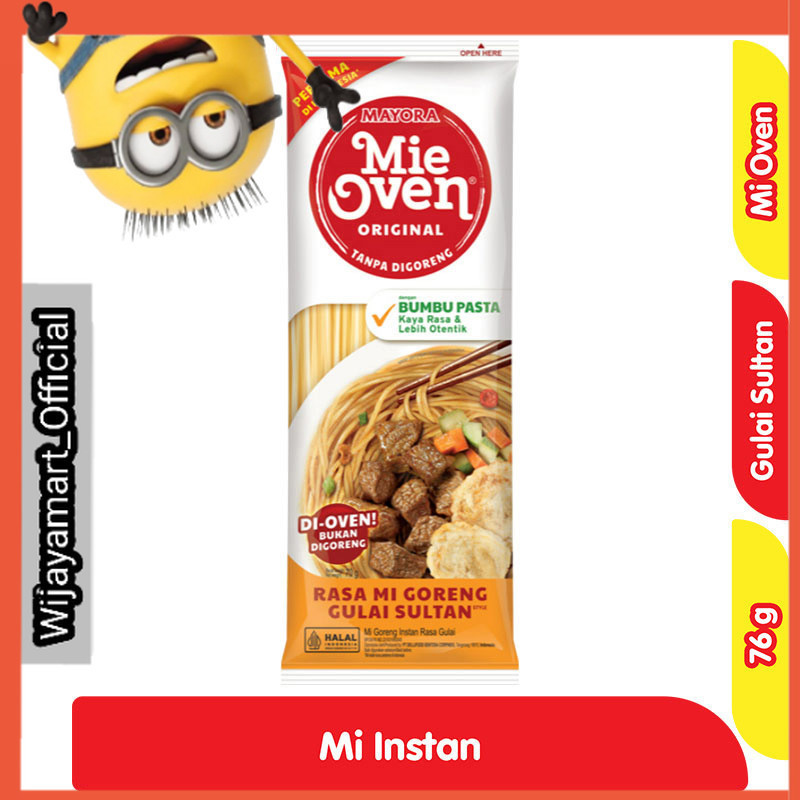 

Mie Oven Mi Instan Goreng Gulai Sultan 76 g