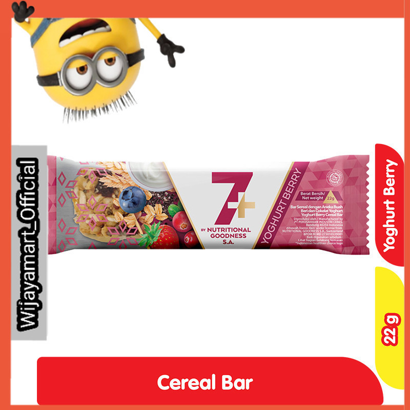 

7+ Bar Sereal Yoghurt Berry 22 g