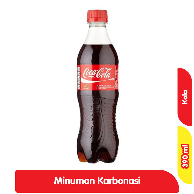 

Coca-Cola Original Minuman Soda Rasa Kola Botol 390 ml