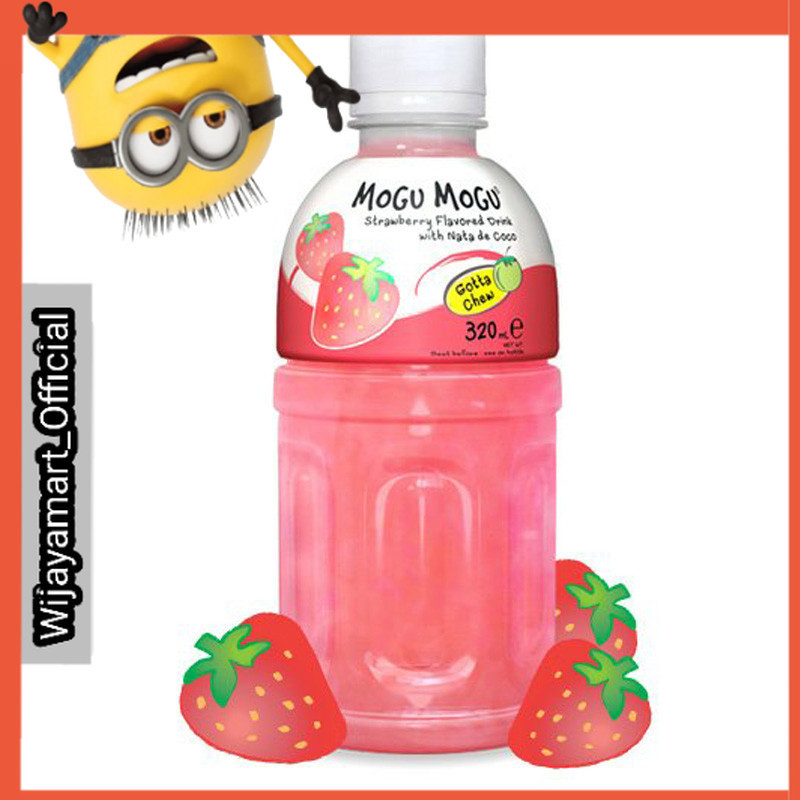 

Mogu Mogu Minuman Nata De Coco Rasa Stroberi 320 ml