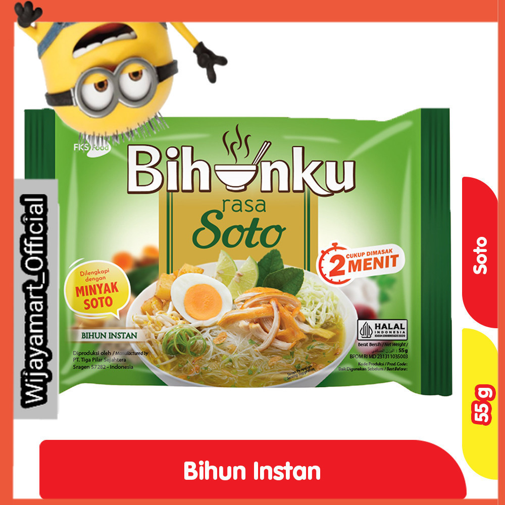 

Bihunku Bihun Instan Soto 55 g