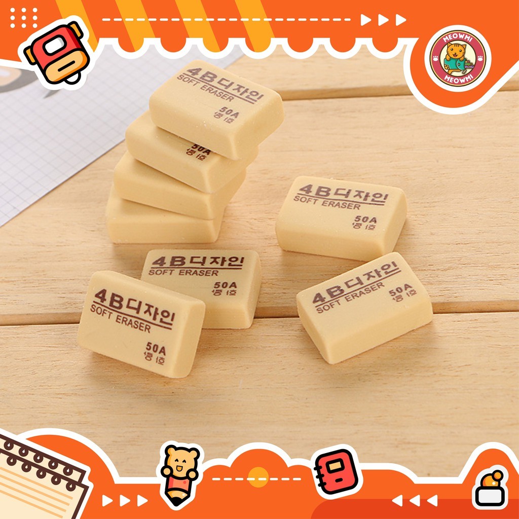 

READY STOCK [Meowmi] Penghapus Karet Bersih Soft Eraser ER0009