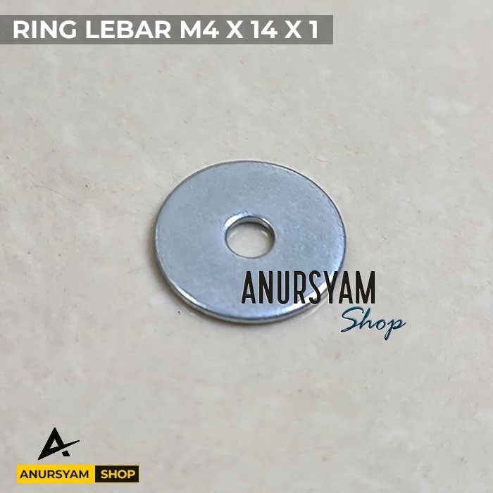 Sheeren - Produk Ring Plat Lebar M4 X 14 X 1 / Ring Plat M4 Lebar Barang