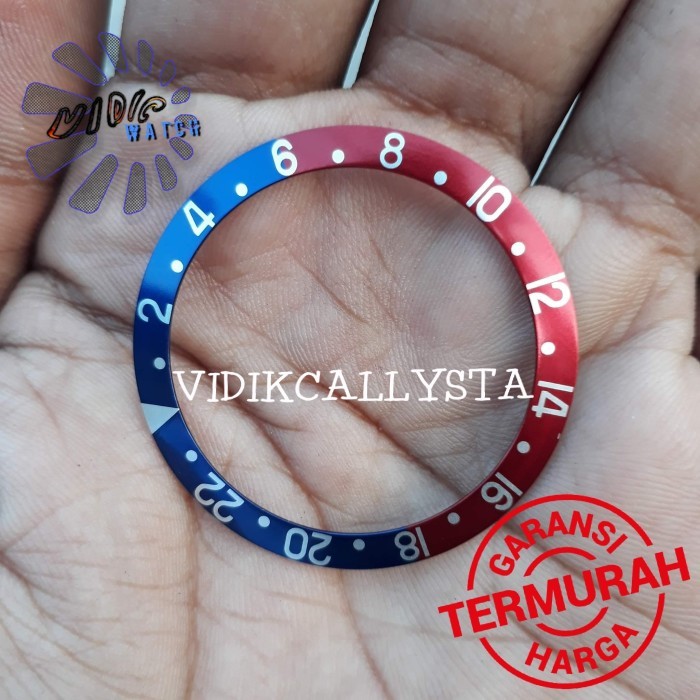 Sheeren - Ring Plat Bezel Rolex Ring Rolex 38 Mm Gmt Master Red Blue
