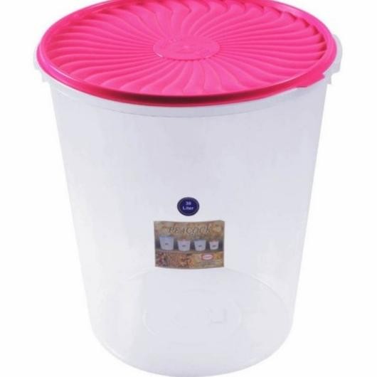 Toples Plastik Besar 30 Liter Shinpo/ Toples Bening Shinpo 30 L