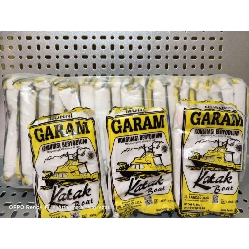 

garam cap katakboat uk 200g/garam dapur 200g