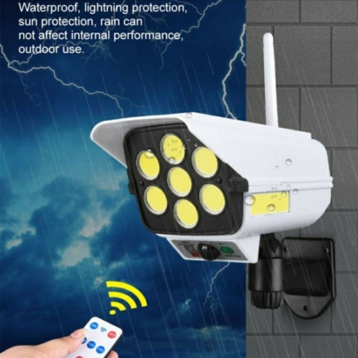 ~~~] Lampu Taman Tenaga Surya Matahari LED 77 Plus Remot Hemat Energi