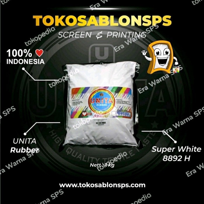 

Terlaris Tinta Ruber Unita Super White 8892 @1kg SALE