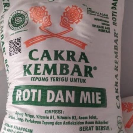 

Tepung Bogasari Cakra Kembar Roti Dan E 1 Karung 25Kg